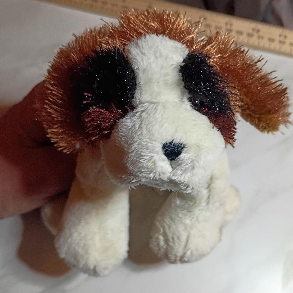 Ganz Webkinz Lil Kinz Saint Bernard Plush Dog HS012 Brown White Toy